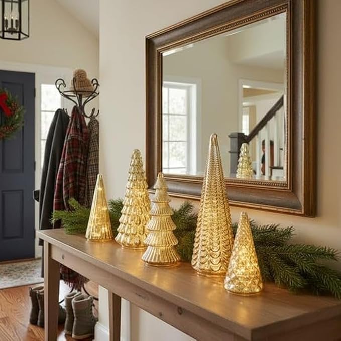 GlowTrees | Ensemble d'Arbres de Noël en Cristal