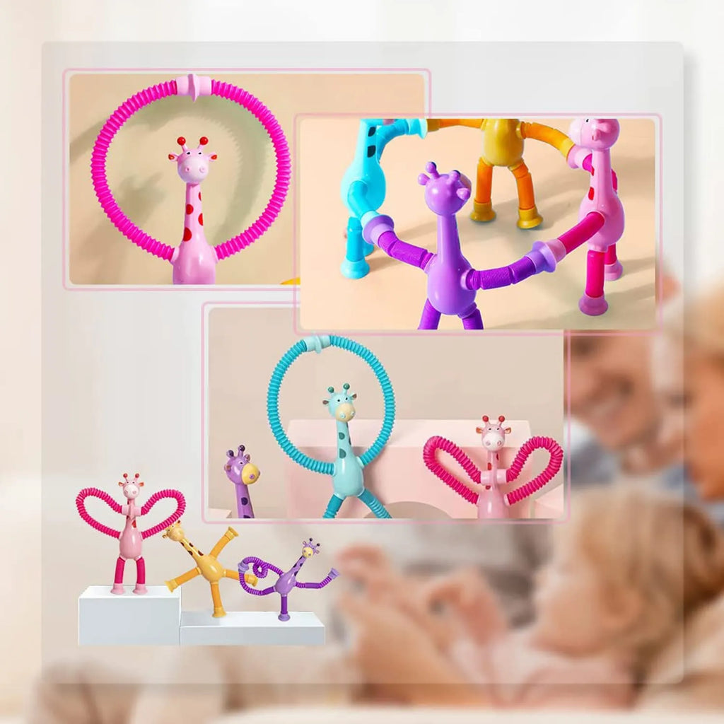 GiraffeStretch – Jouet de Suction Télescopique Amusant