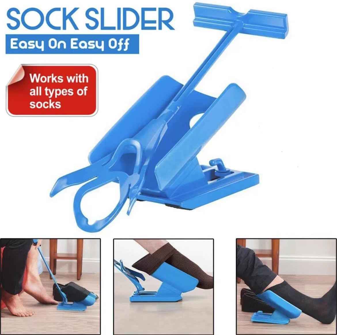 Outil d'Aide pour Enfiler et Retirer les Chaussettes Facilement