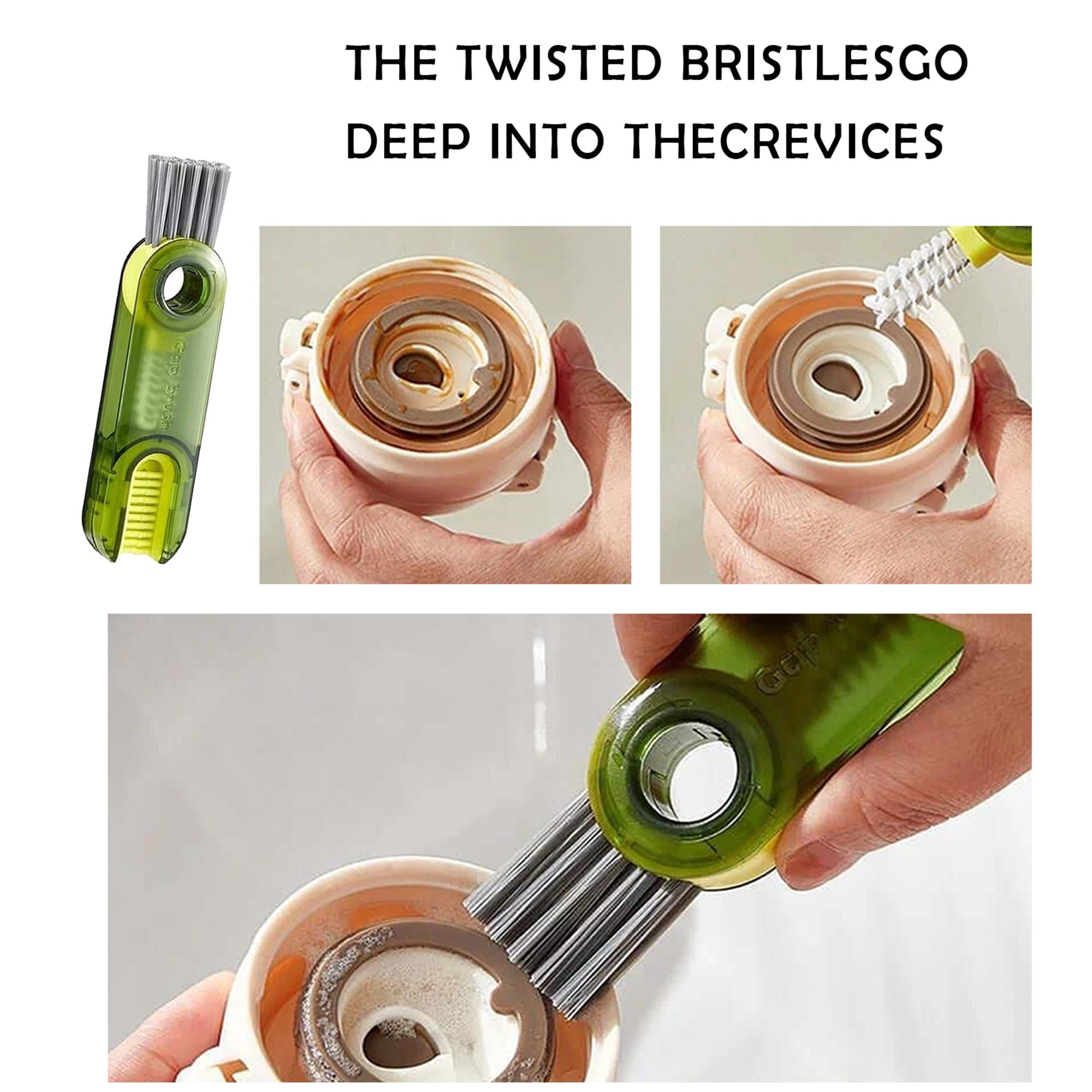 Brosse à Bouteille en U Multitrust 3 en 1