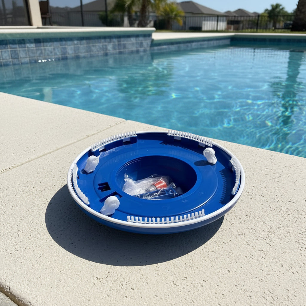 AQUAVAC – Nettoyeur de piscine sans produits chimiques avec une forte puissance d'aspiration pour les feuilles et la saleté