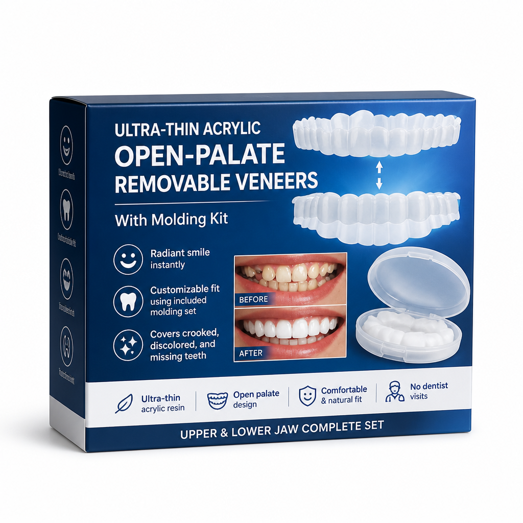 Veneers amovibles ultra-fins en acrylique avec kit de moulage