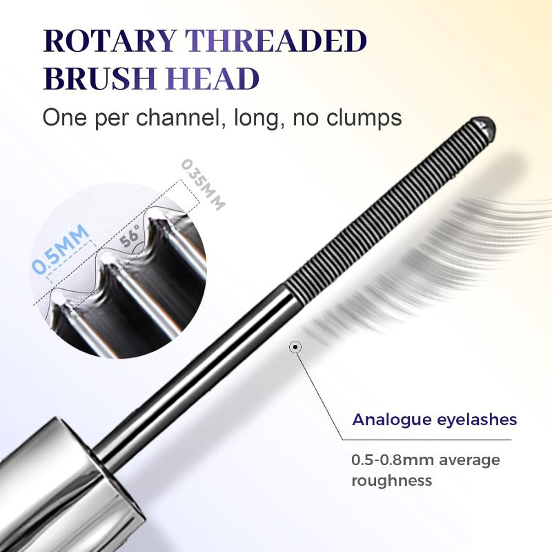 Mascara Waterproof Allongeant avec Brosse Métallique