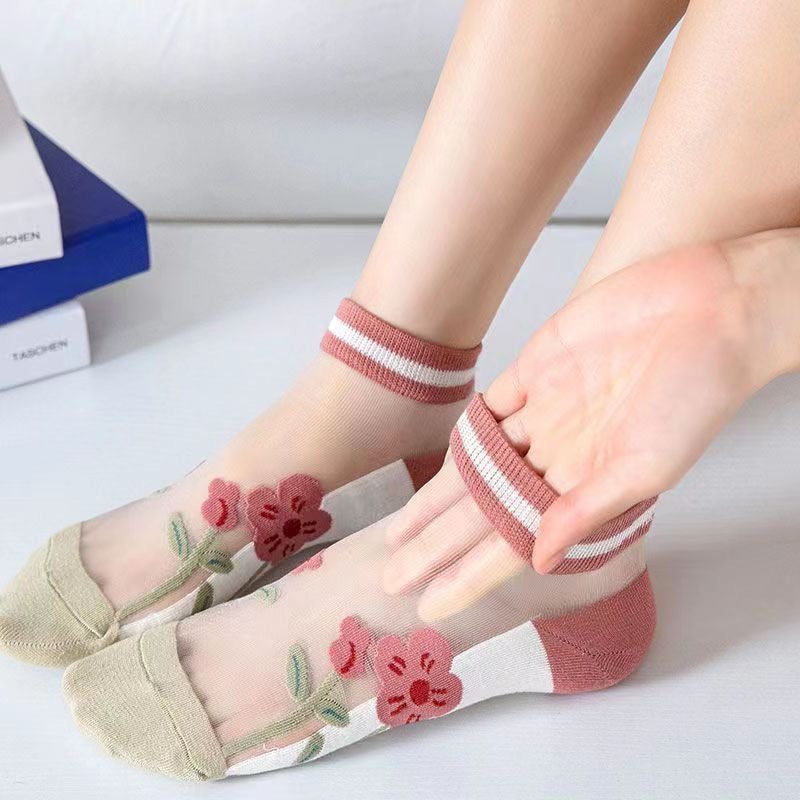 Chaussettes de Cheville en Maille Respirante