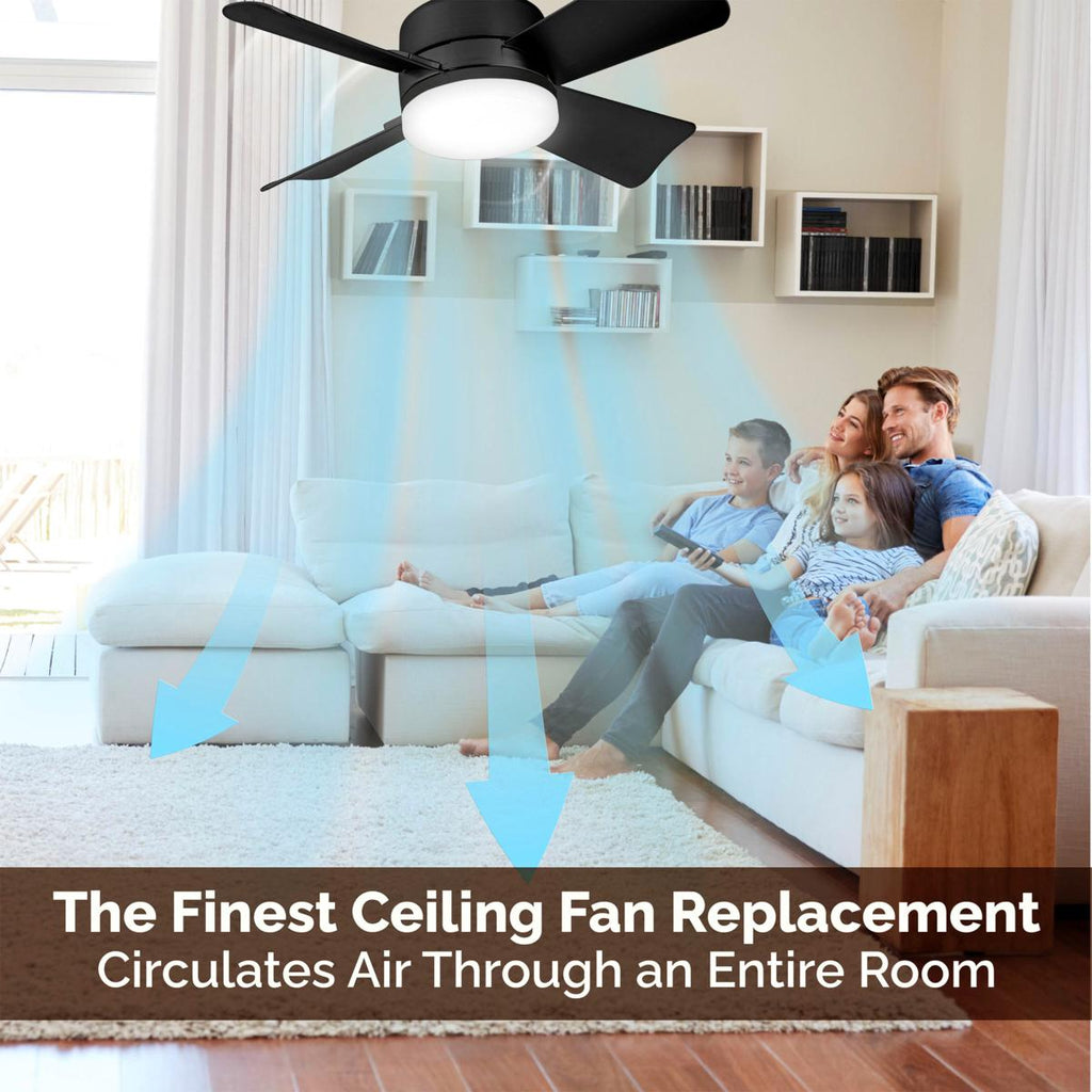 AeroLuma™ 40W LED Plafonnier Ventilateur — Confort Frais Instantané et Éclat Brillant, Sans Tracas