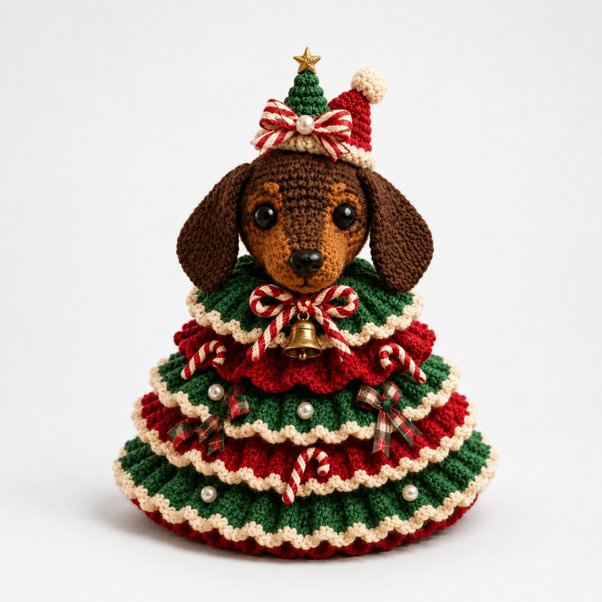 Cottagerow – Kit de décoration de Noël en crochet de vache des Highlands
