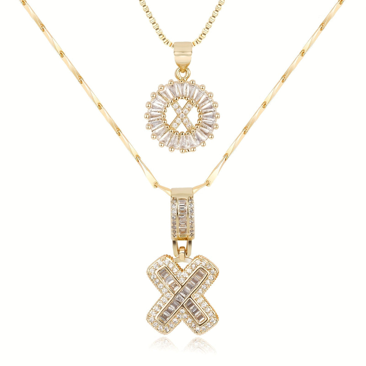 Collier GemLetter - Pendentif Initial avec Finition Luxe