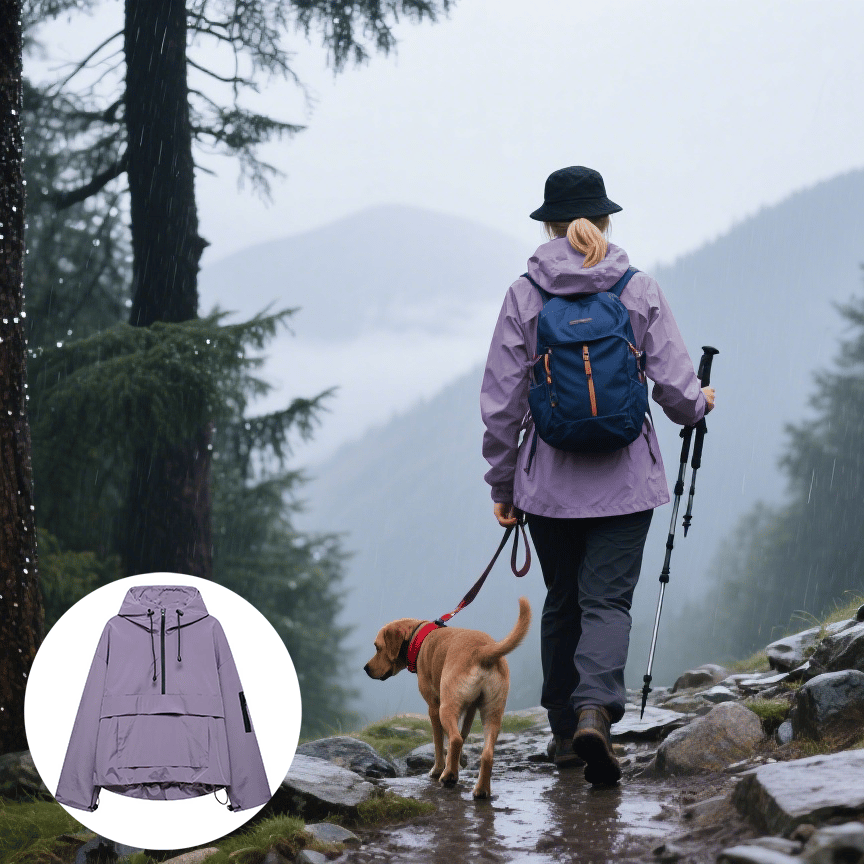 Veste de Pluie Femme Imperméable avec Capuche – Respirante et Légère