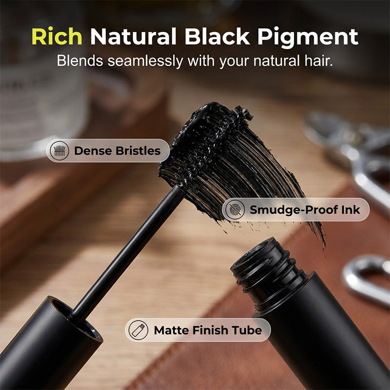 BoldVanta™ Teinture pour Barbe et Sourcils — Commandez Instantanément le Respect avec un Look Audacieux et Plus Riche