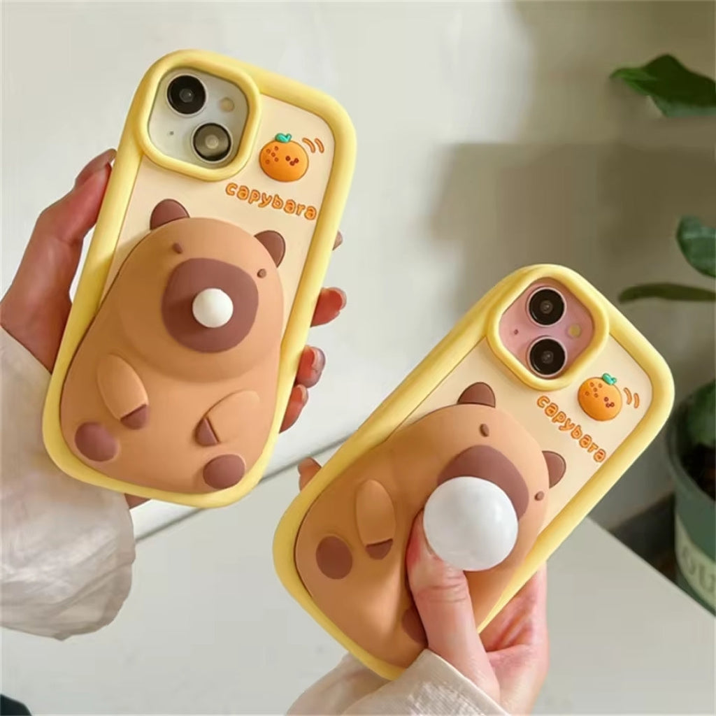 Coque de téléphone Capybara - Design mignon de Capybara avec bulles