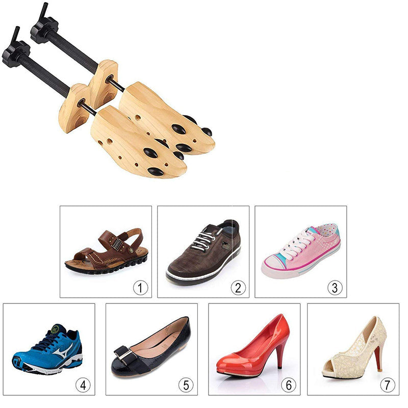 ShoeStretcher - Écarteur de Chaussures en Bois Réglable