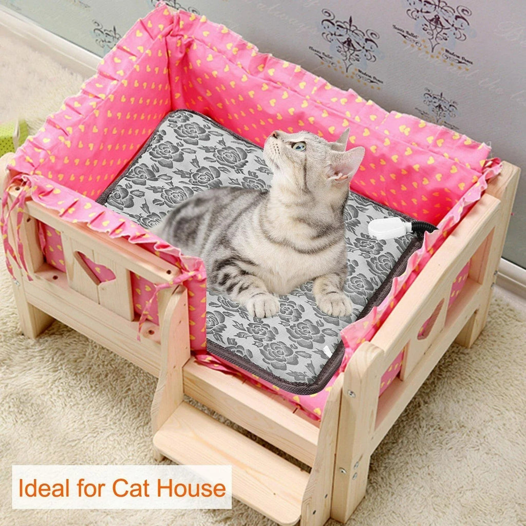 Tapis Chauffant Électrique pour Chiens – Tapis de Chaleur Réglable pour Animaux de Compagnie