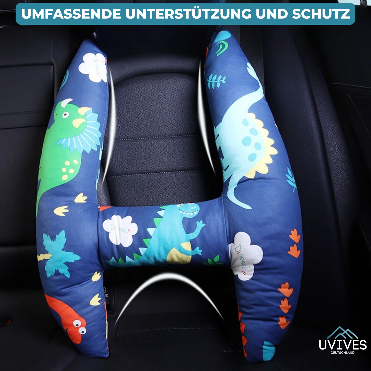 ComfortJourney - Coussin de voyage pour enfants à l'arrière de la voiture