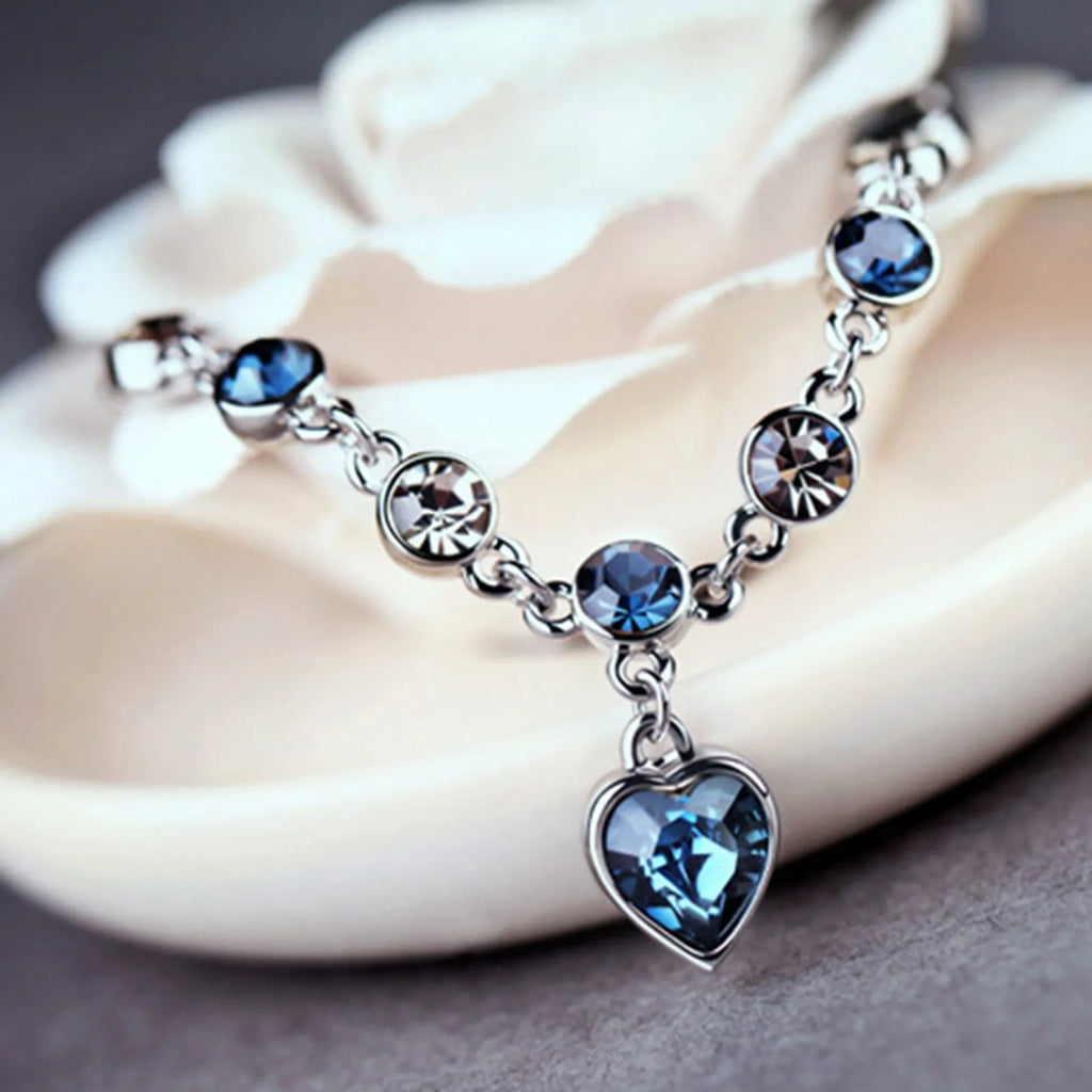 Bracelet en cristal du cœur de l'océan