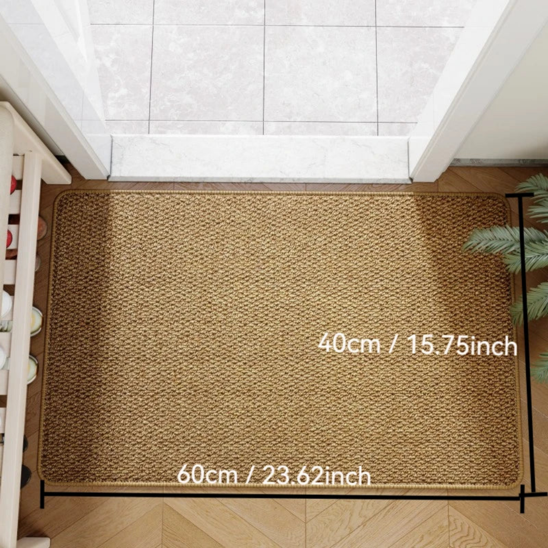 Tapis de porte - Aspect jute naturel pour l'intérieur et l'extérieur