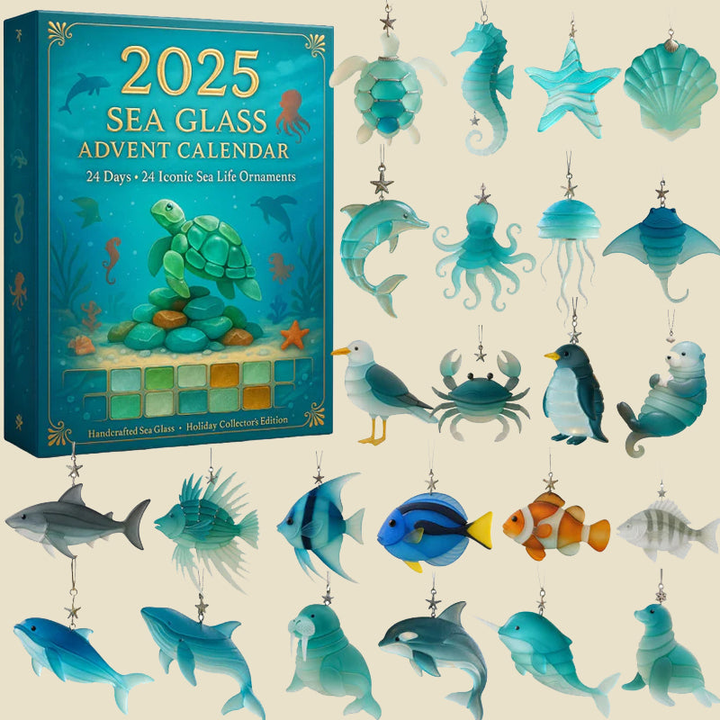 Calendrier de l'Avent ShellSpark 2025 | Découvrez des surprises quotidiennes avec des trésors artistiques en verre marin écologiques !