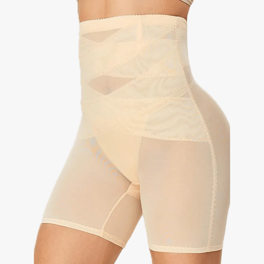 Lovushape - Shapewear haute taille à compression croisée pour abdominaux et fessiers