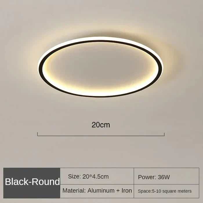 Plafonnier Rond Scandinave - AuroraSphere