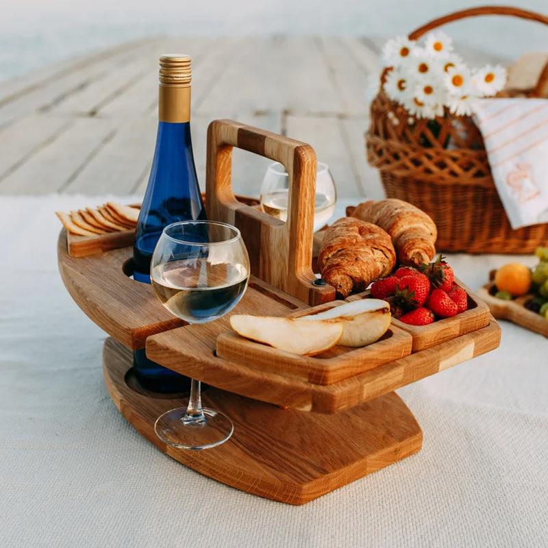 Table de pique-nique en bois portable – WineNest