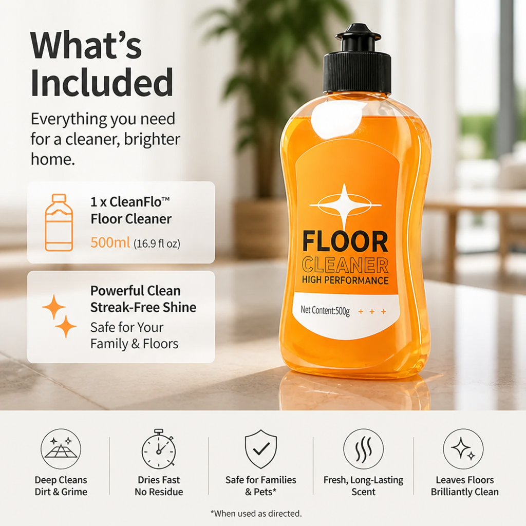 CleanFlo™ — Marchez en toute confiance sur des sols qui brillent avec une propreté pure et sûre