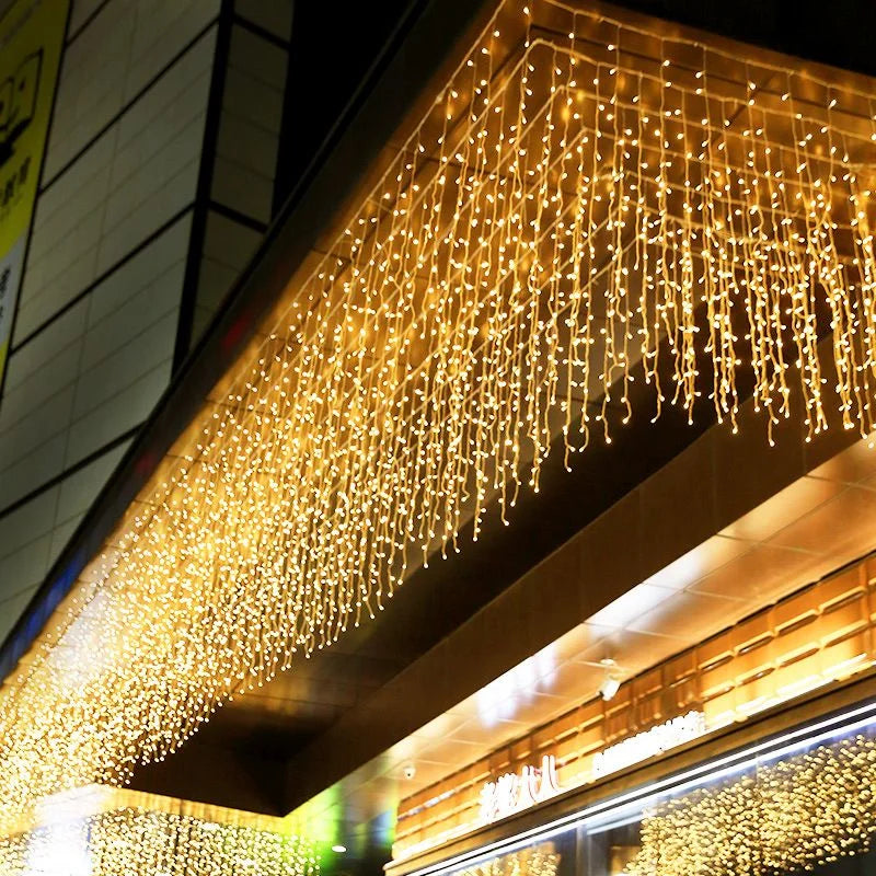 Guirlande lumineuse LED en forme de stalactites – Guirlande lumineuse d'ambiance