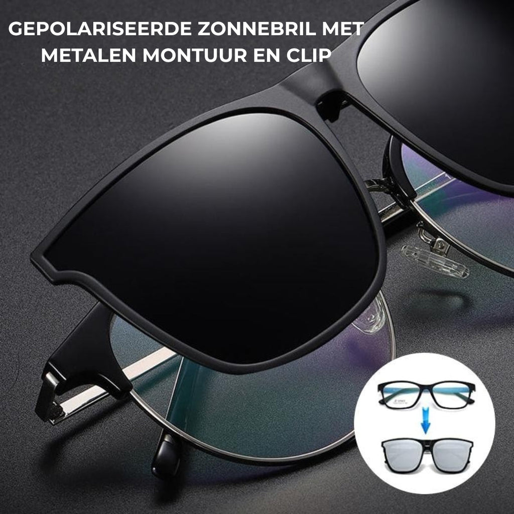 Lunettes de soleil - Lentilles polarisées Clip-On Flip-Up