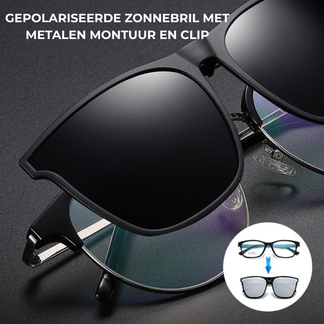 Lunettes de soleil - Lentilles polarisées Clip-On Flip-Up