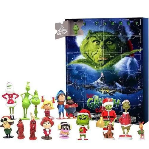 Calendrier de l'Avent Monstre – Calendrier de Noël Vert avec Surprises