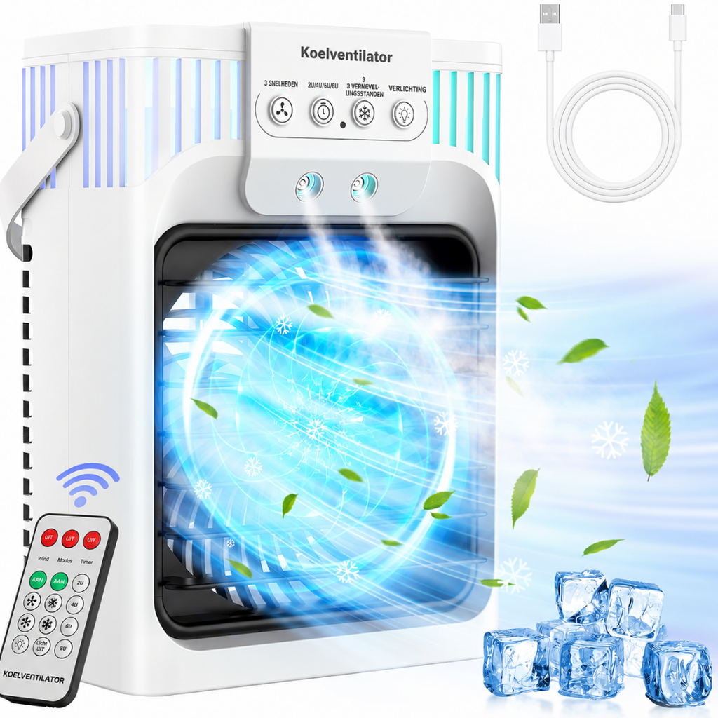 Climatiseur Portable - Refroidisseur d'air 5-en-1 avec Télécommande