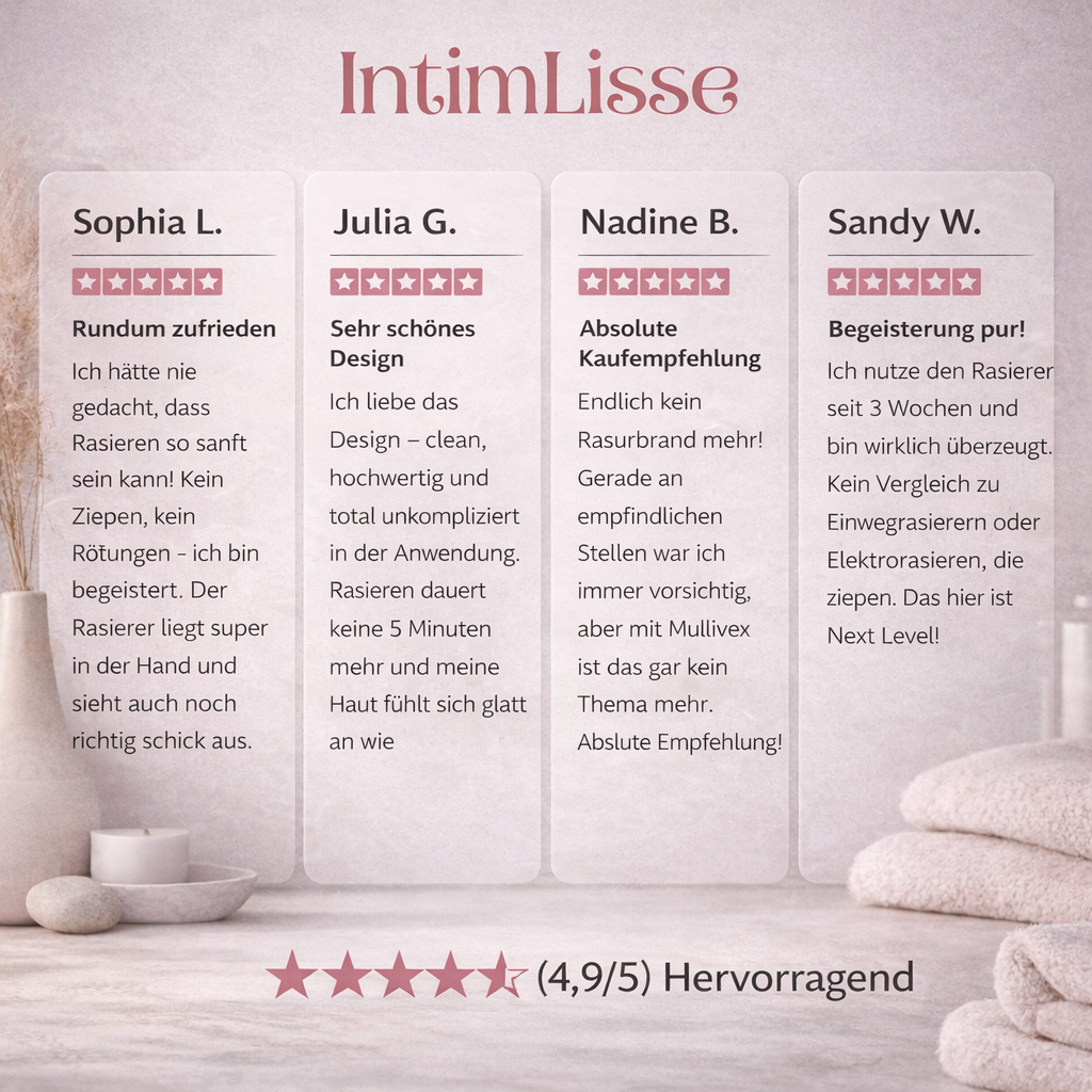 Rasoir intime femmes | Rasoir électrique pour dames | IntimLisse