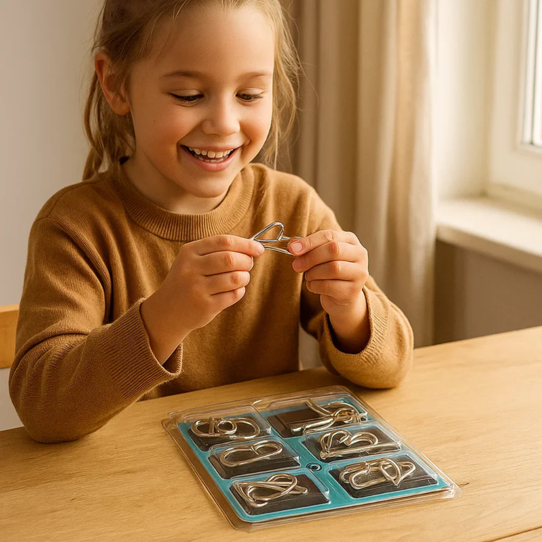Kletshuts™ MetalPuzzles : Casse-têtes Métalliques pour Enfants