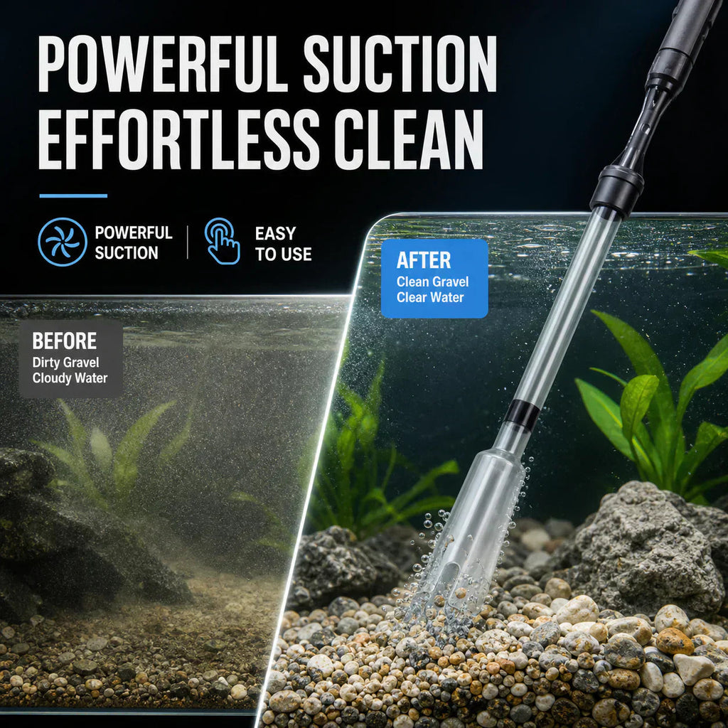 AquaPulse™ — Détendez-vous pendant qu'il nettoie en profondeur votre aquarium