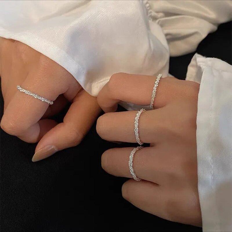 Bague en forme d'étoile argentée