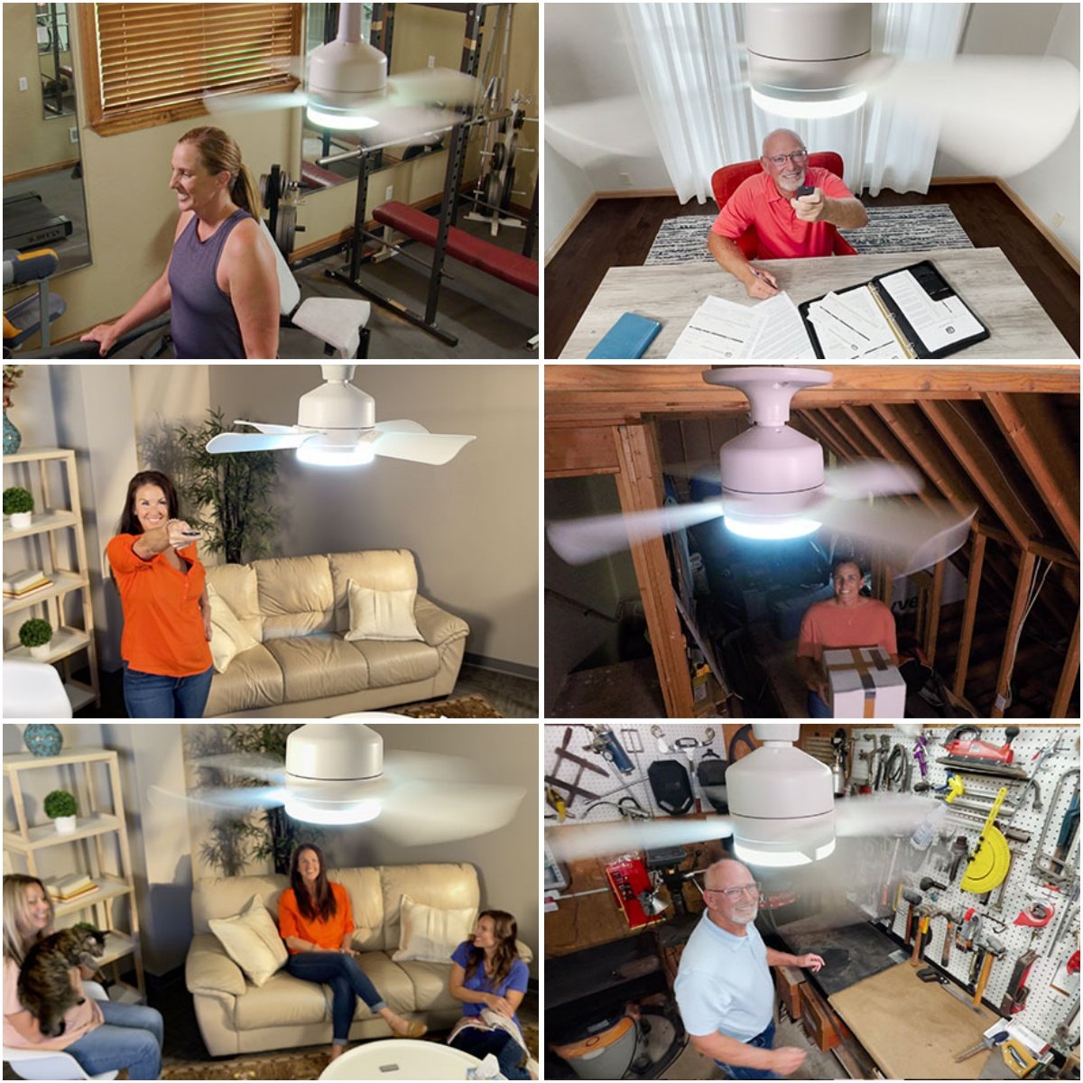 AeroLuma™ 40W Lampe de Plafond LED — Confort Frais Instantané et Éclat Brillant, Sans Tracas