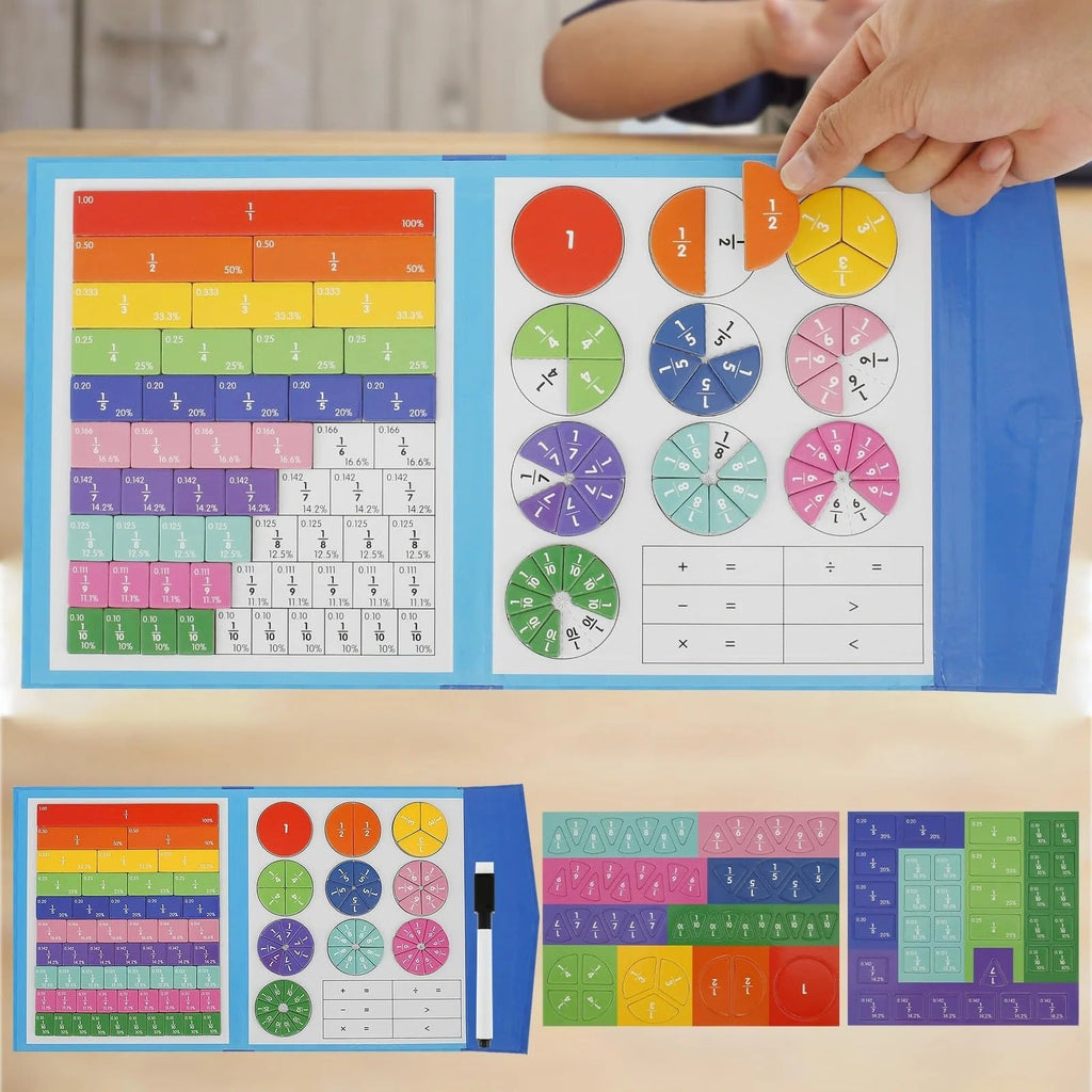 Puzzle de Fractions Magnétiques Montessori