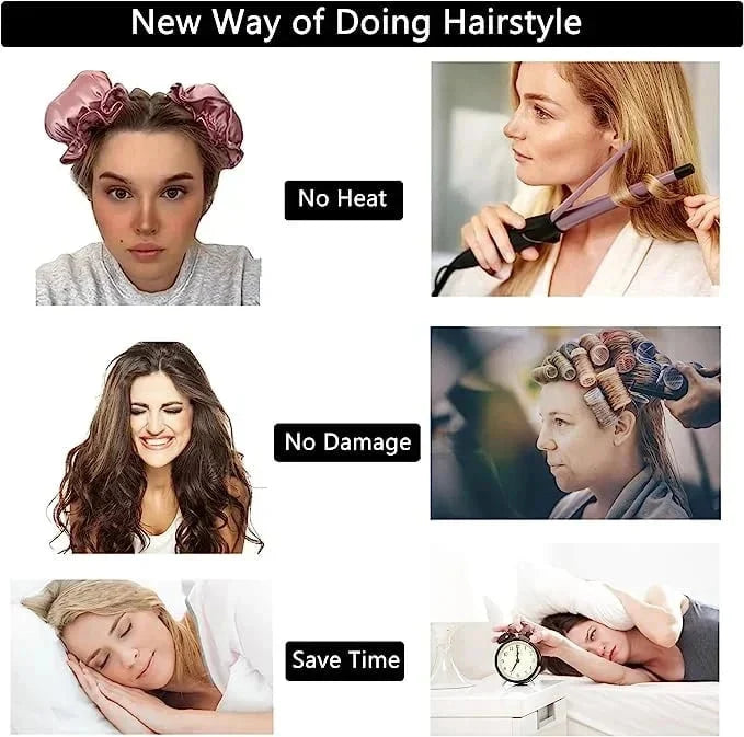 Ensemble de Chignons en Satin sans Chaleur