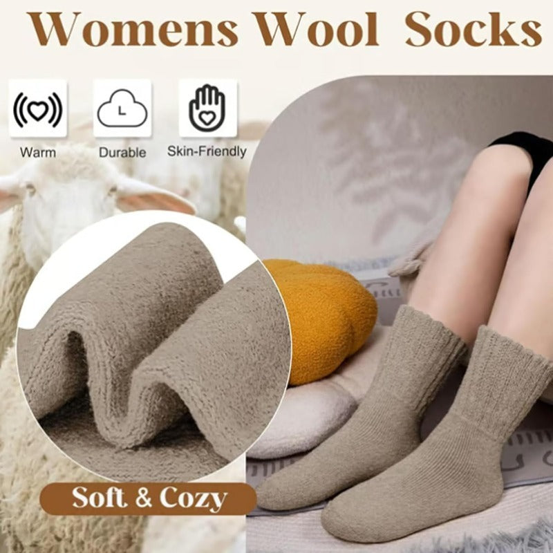 Chaussettes Thermiques en Mélange de Laine