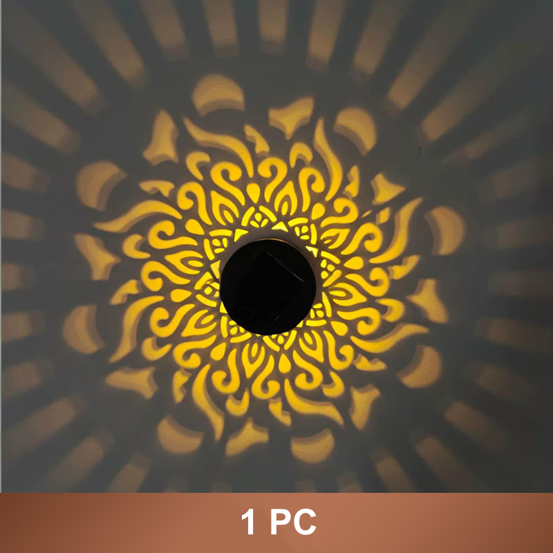 LumiRaya™ Projecteur Mandala Solaire — Créez une Magie Instantanée en Plein Air avec une Lueur Confortable et Effortless