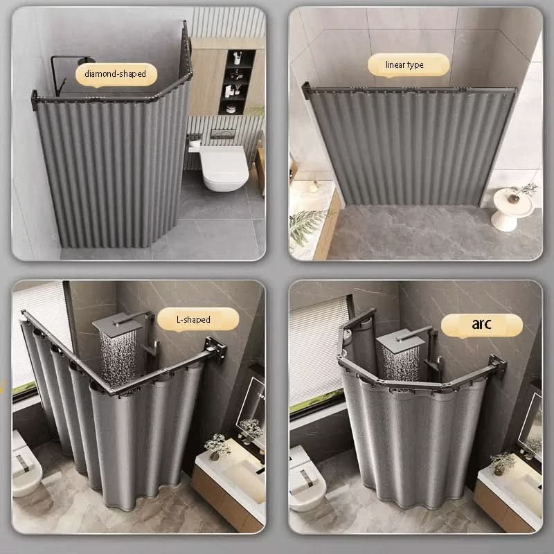 Ensemble de Séparateur de Rideau de Douche Pliable