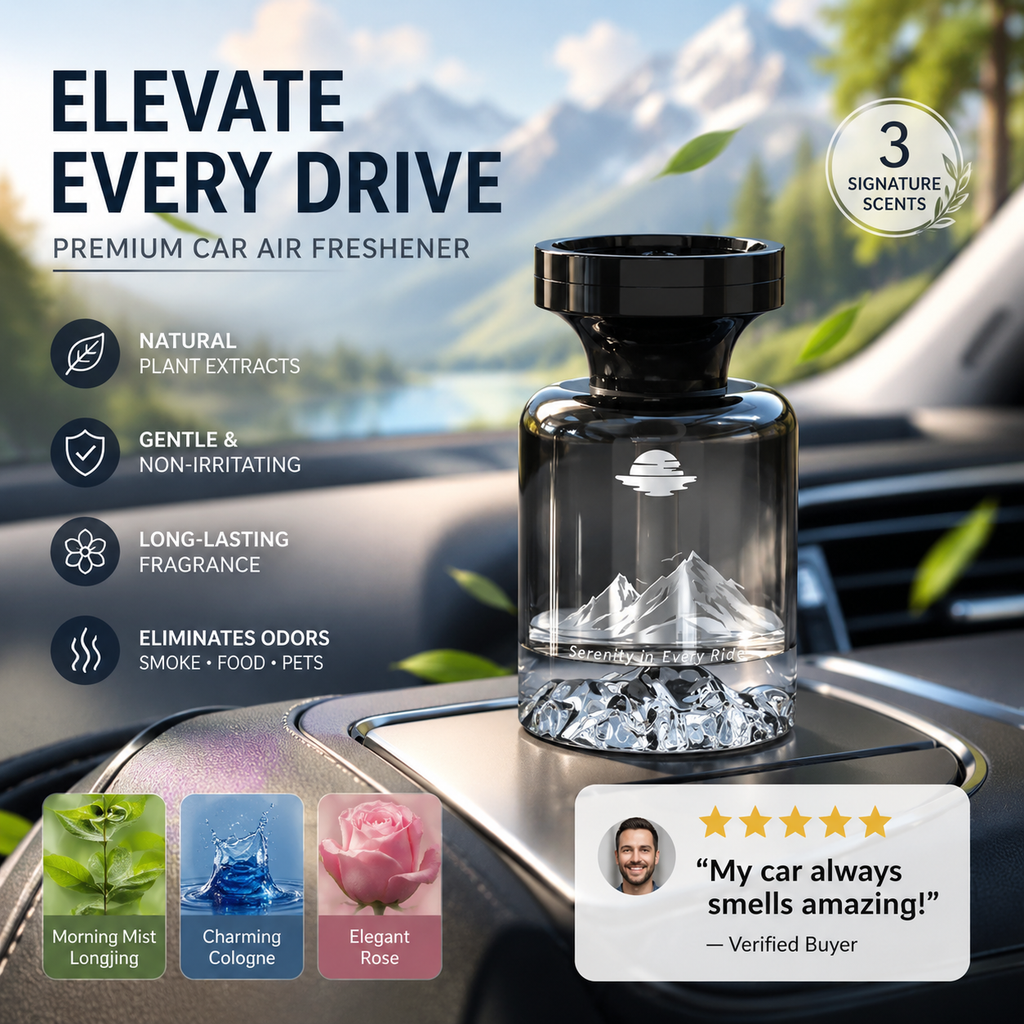 AuraBloom™ — Évadez-vous vers une fraîcheur pure et durable à chaque fois que vous conduisez