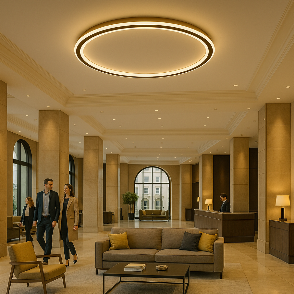 Plafonnier LED scandinave – Moderne, dimmable et élégant pour le salon, la salle à manger et le couloir