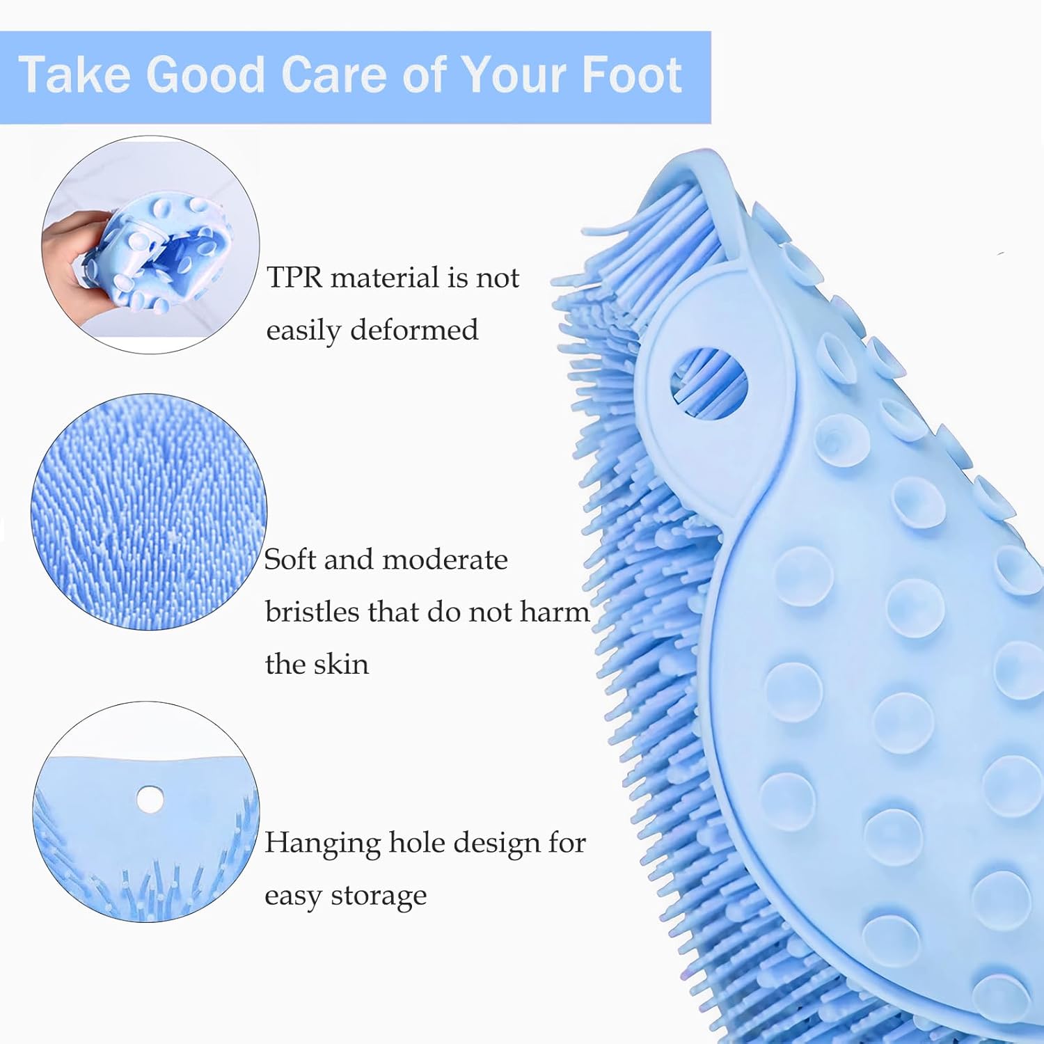 Tapis de Nettoyage pour Pieds en Silicone CleanFootFlex sans Mains