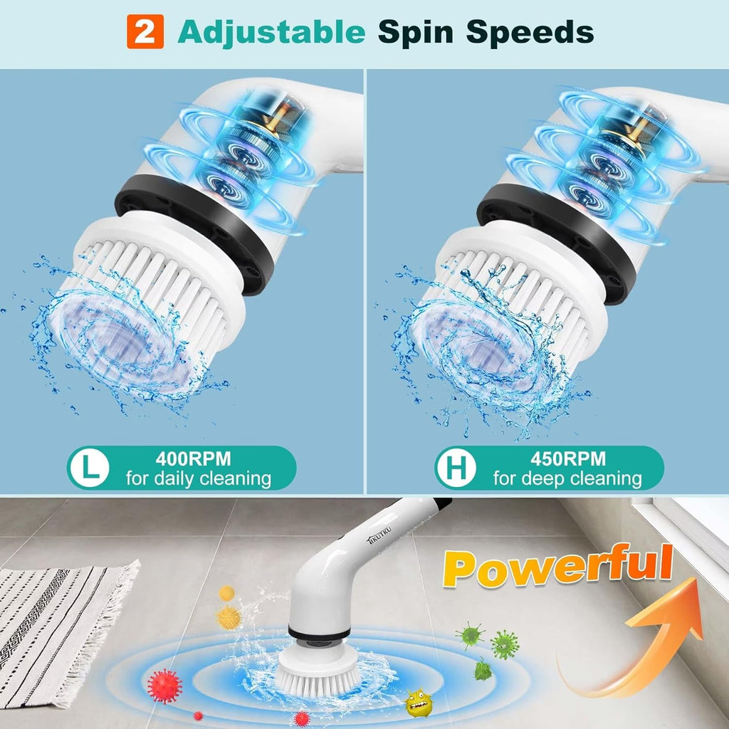 Set de brosses de nettoyage électriques de 7 pièces