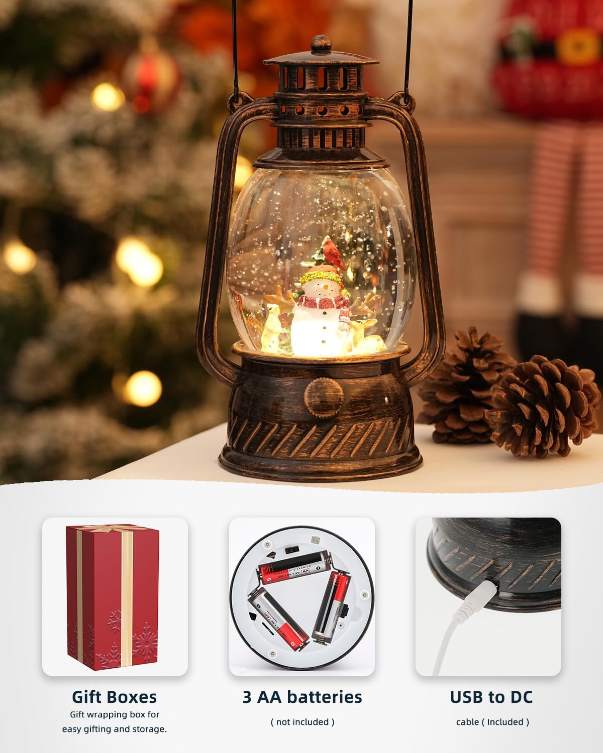 Lampe à LED Citrouille pour Décoration d'Automne – Lumière Chaude avec Minuteur de 6 Heures