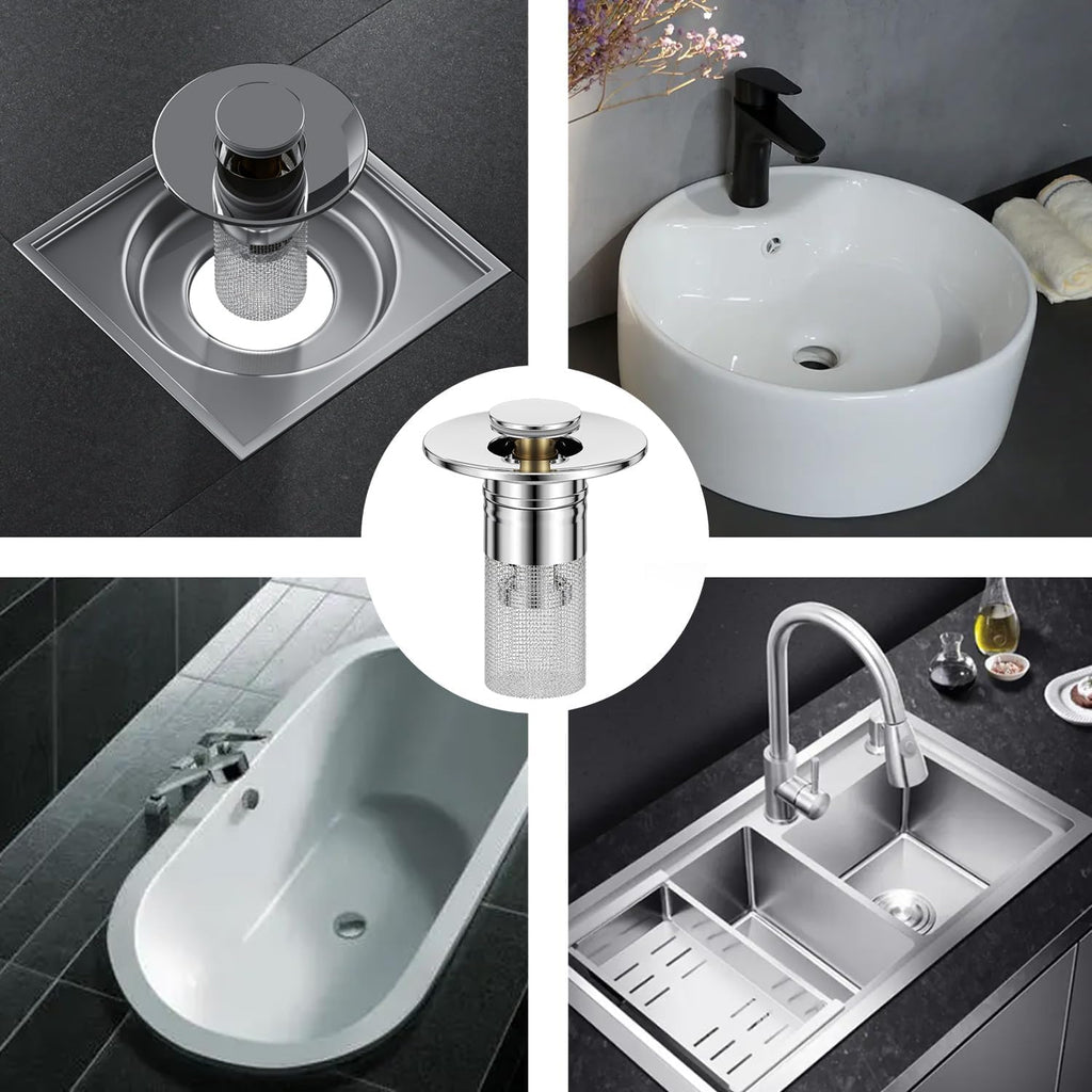 FlowBlocker – Filtre de Drain en Acier Robuste