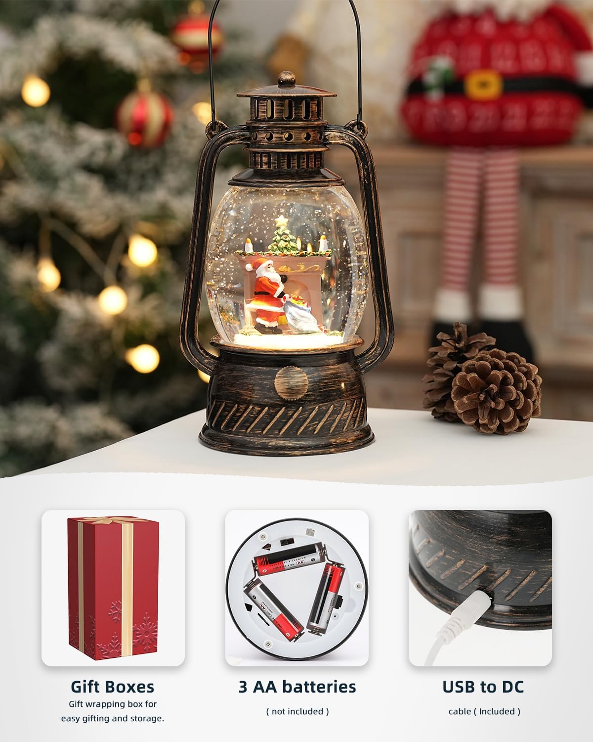 Lampe à LED Citrouille pour Décoration d'Automne – Lumière Chaude avec Minuteur de 6 Heures
