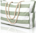 Collection Côtière | Grand Sac de Plage Imperméable avec Fermeture Éclair | Design Anti-Sable pour des Aventures Estivales Sans Effort