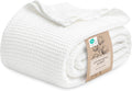 Havre Douillet | Couverture Queen 100% Coton avec Tissage Waffle Rafraîchissant | Douce et Respirante pour le Confort d'Été