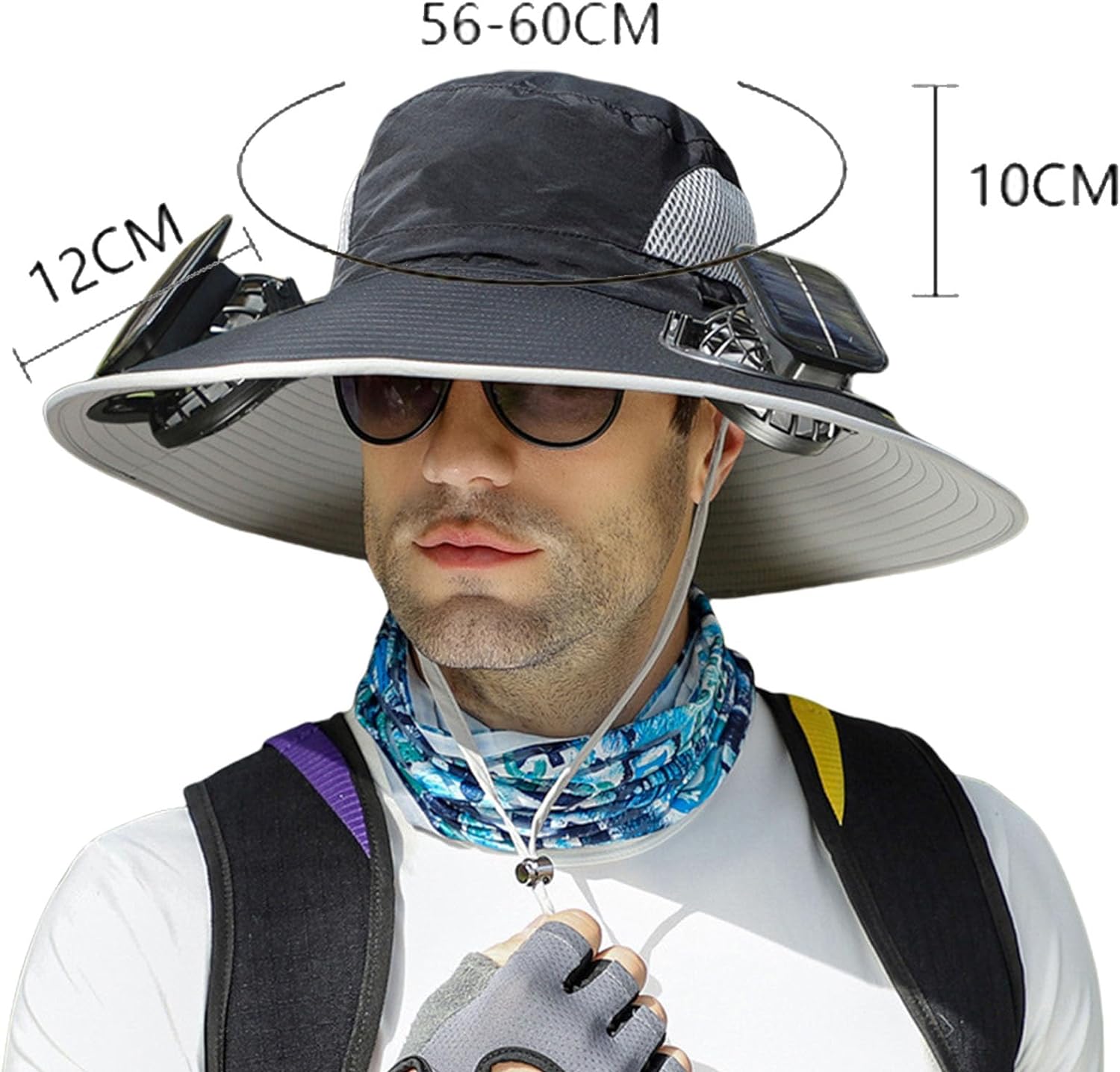 Chapeau avec Ventilateur Solaire