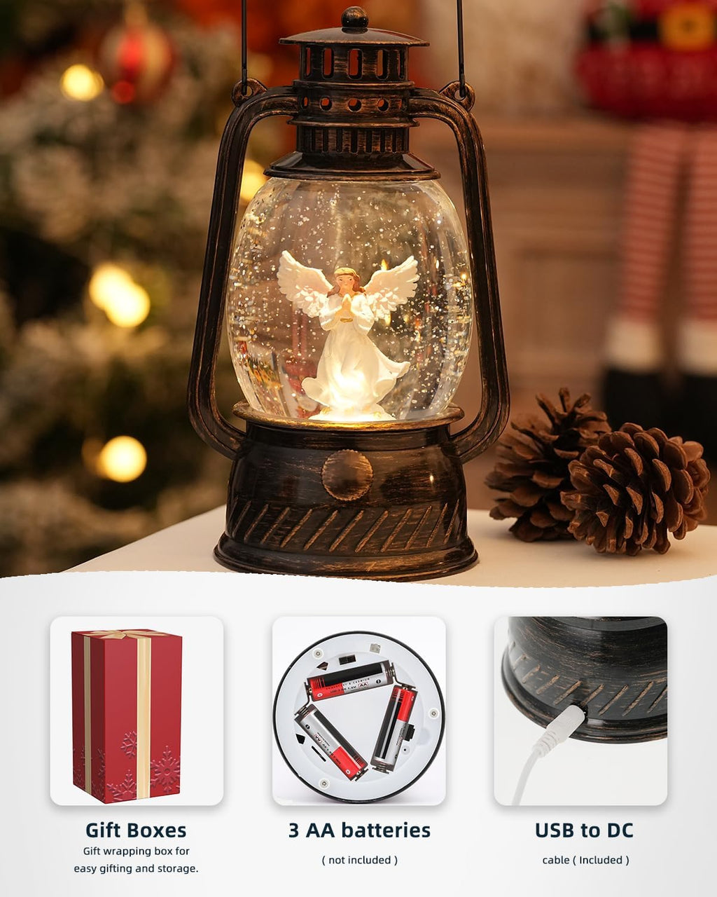Lampe à LED Citrouille pour Décoration d'Automne – Lumière Chaude avec Minuteur de 6 Heures
